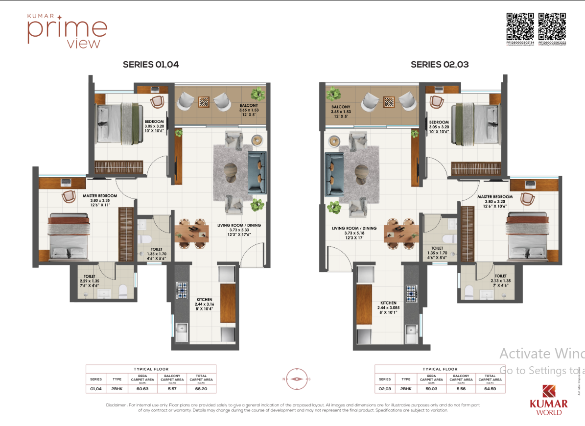 3 BHK Floor Plan